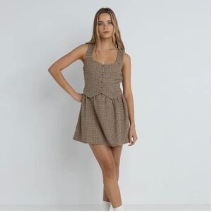 Rhythm Mollie Check Vest Mini Dress